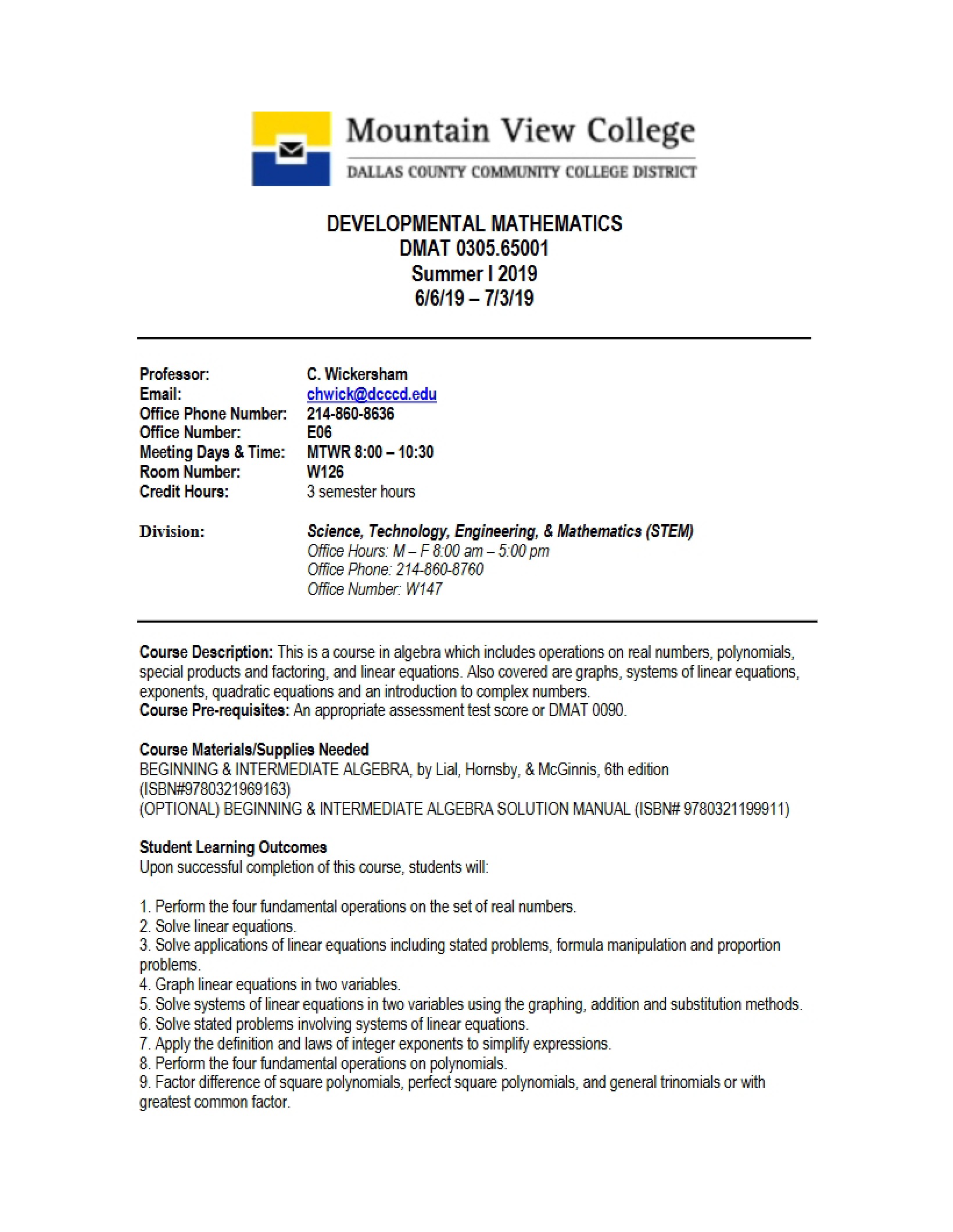Syllabus