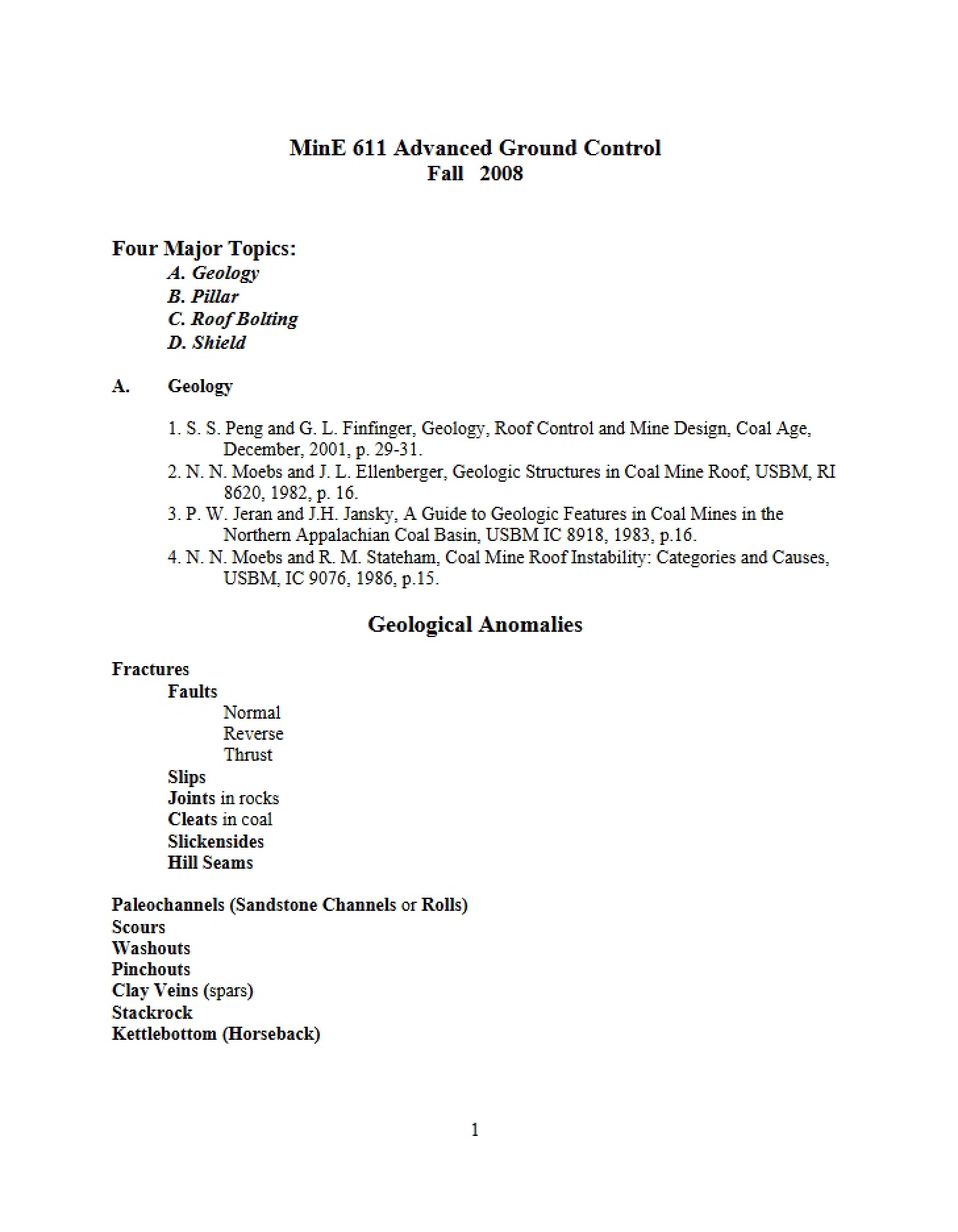 Lecture Notes