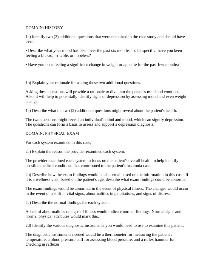 Case Study Questions and Their Impact