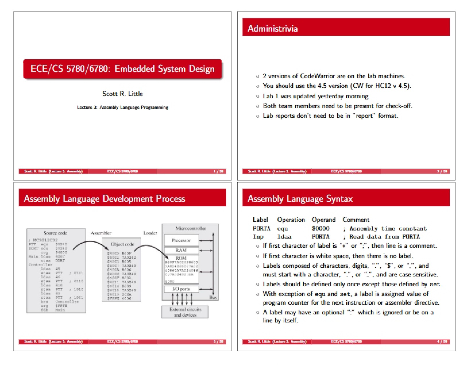 Programming in Assembly Language