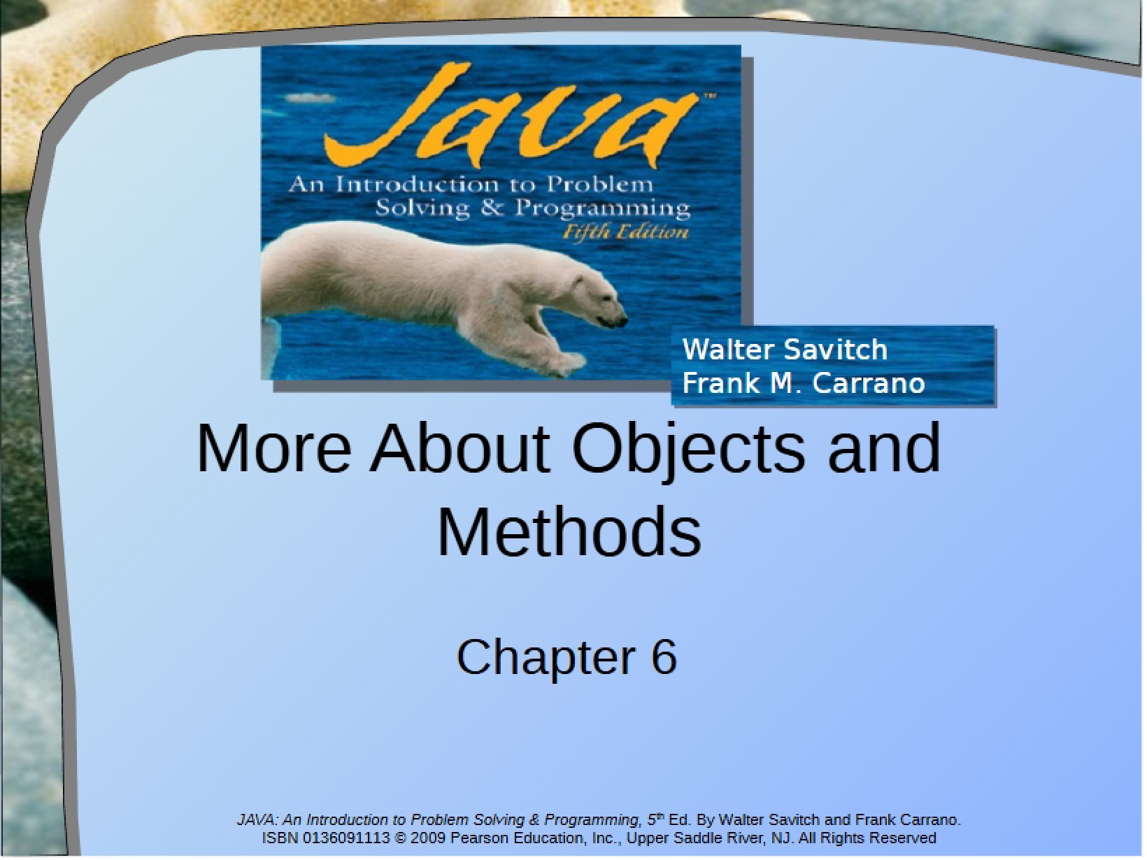 Objects and Methods Additional Info