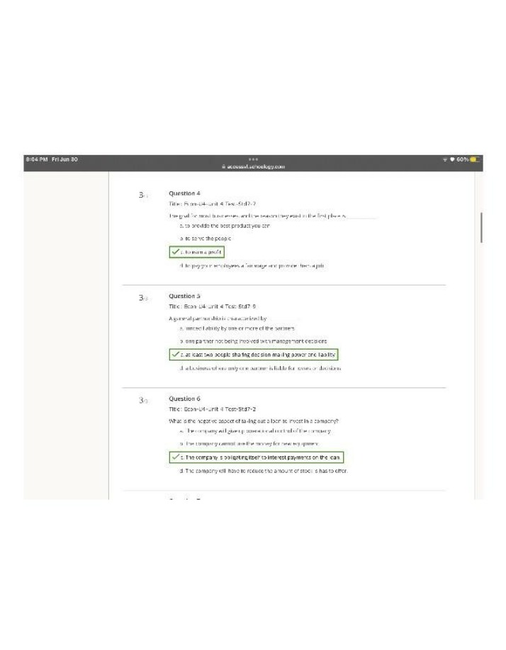 Unit 4 Test for Econ U4