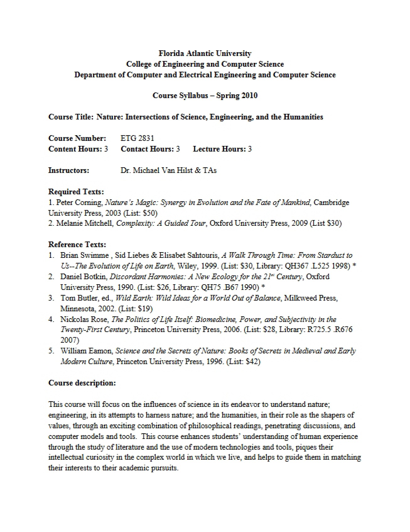 Teaching Math to LD Students Syllabus
