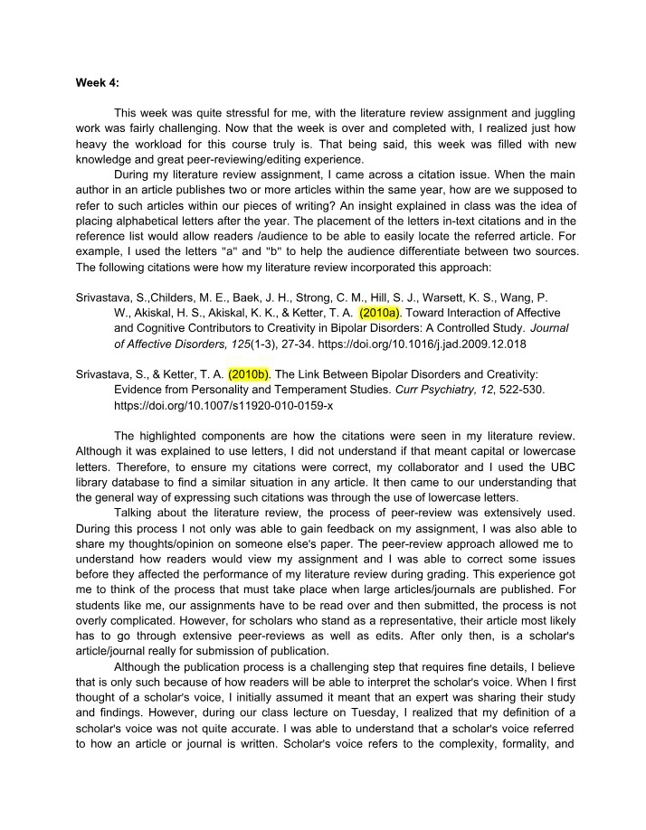 Citing Multiple Articles by the Same Author