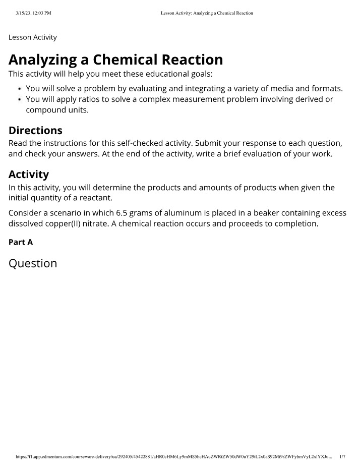 SCI101 - Lesson Activity