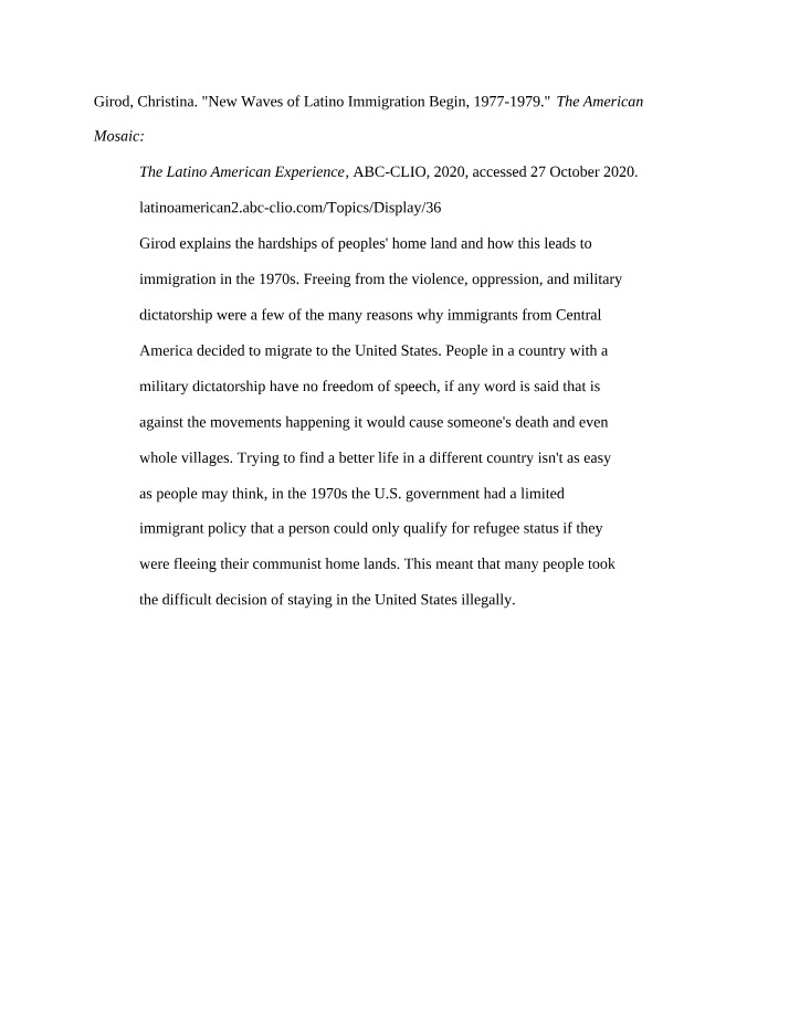 Impact of 1970s Latino Immigration