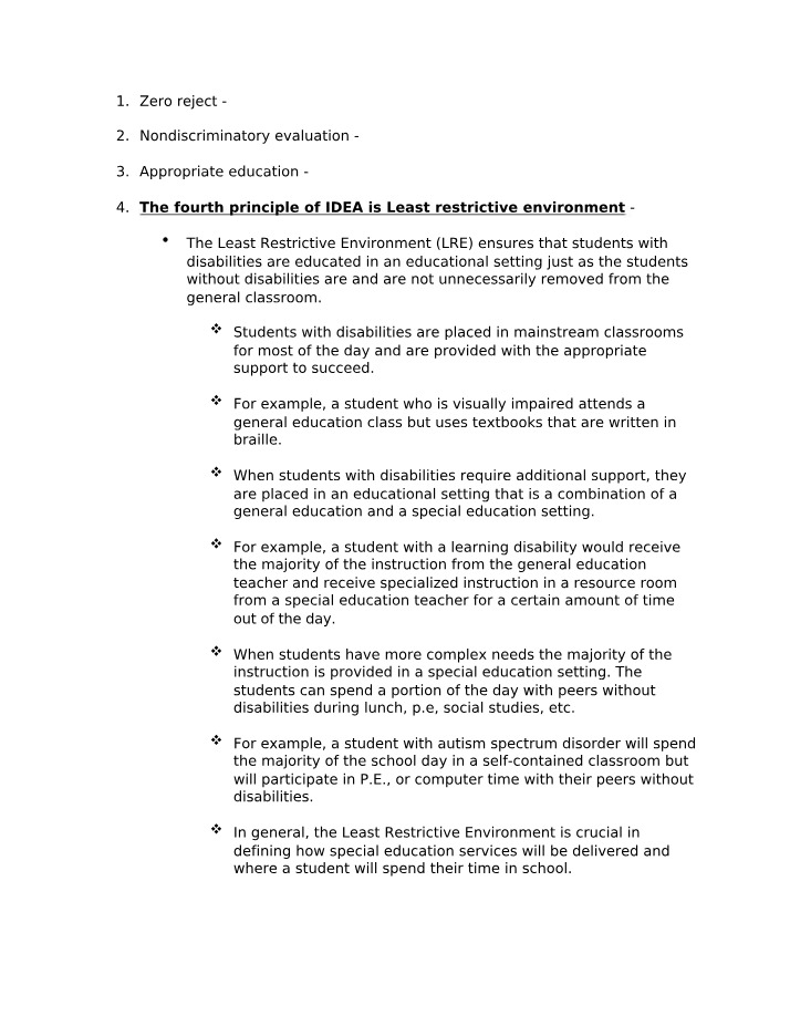 IDEIA Principles