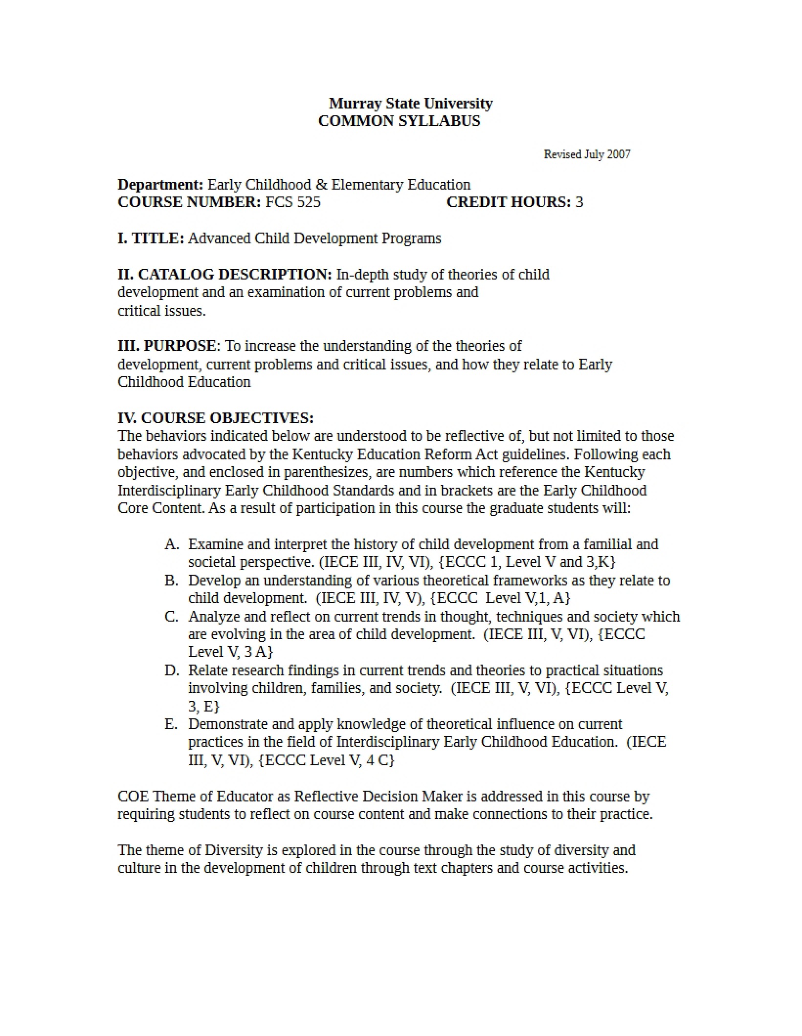 Syllabus - FCS 525