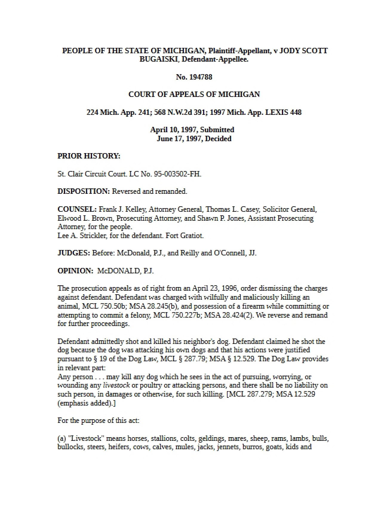 Remanded and Reversed Ruling