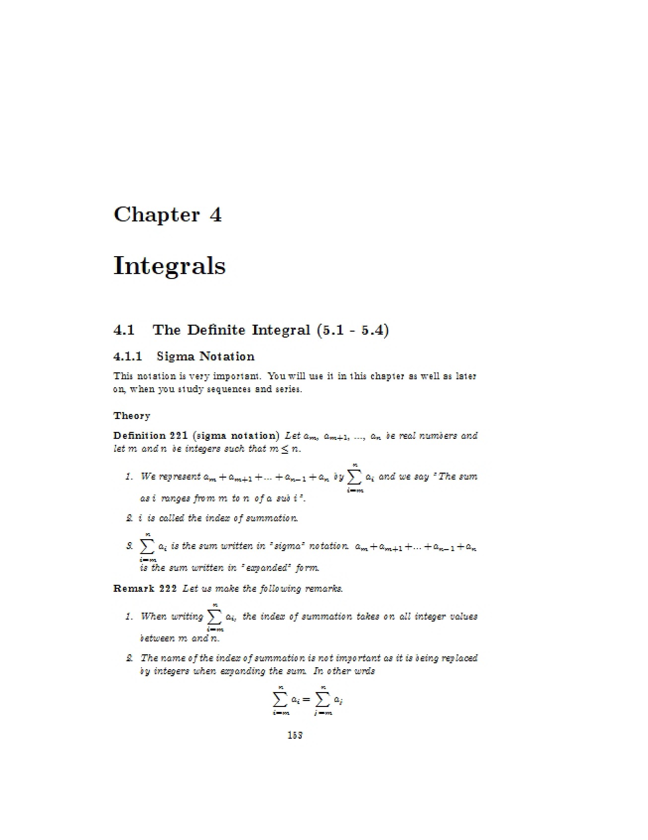 Antiderivatives and Area Concepts