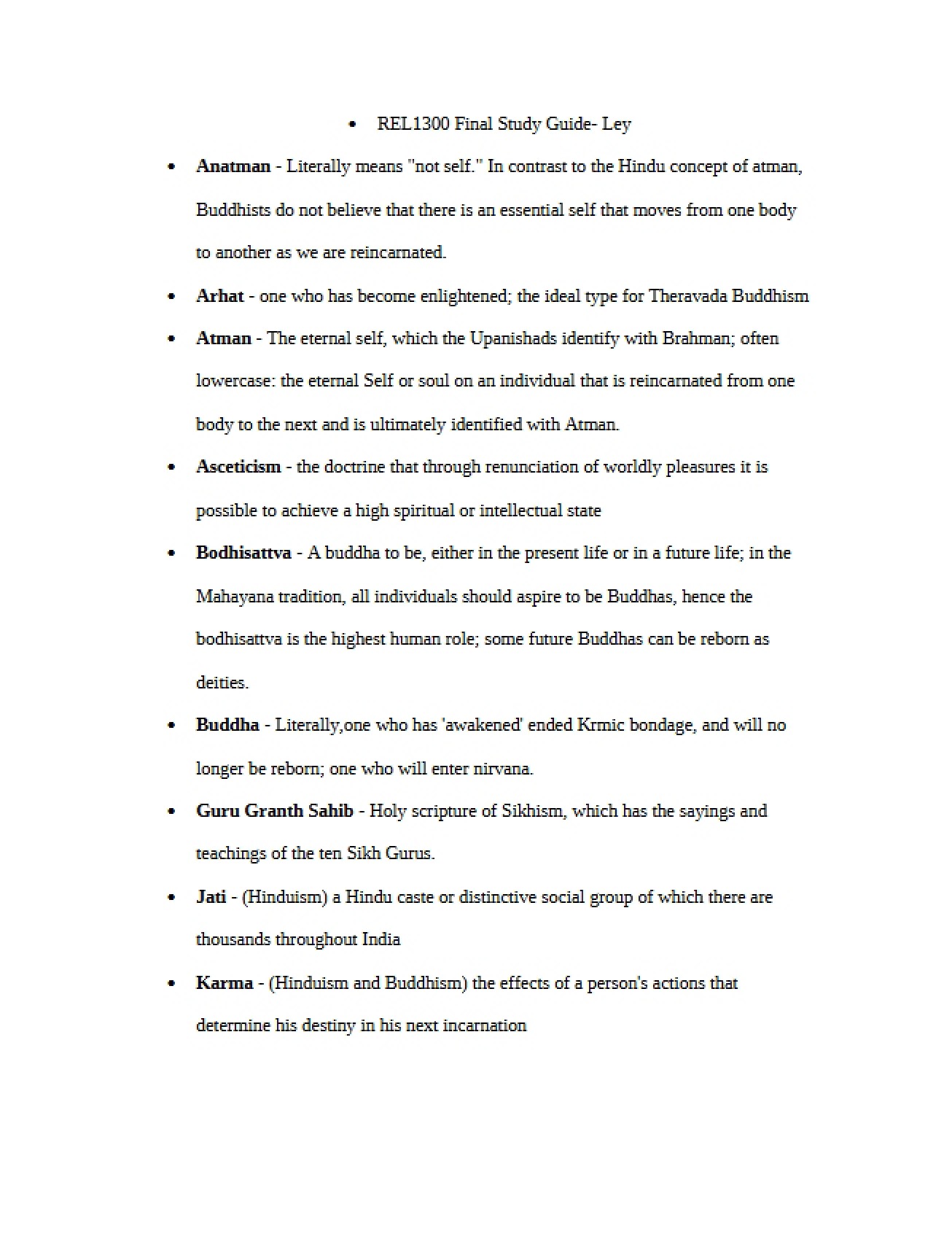 Guide for Final