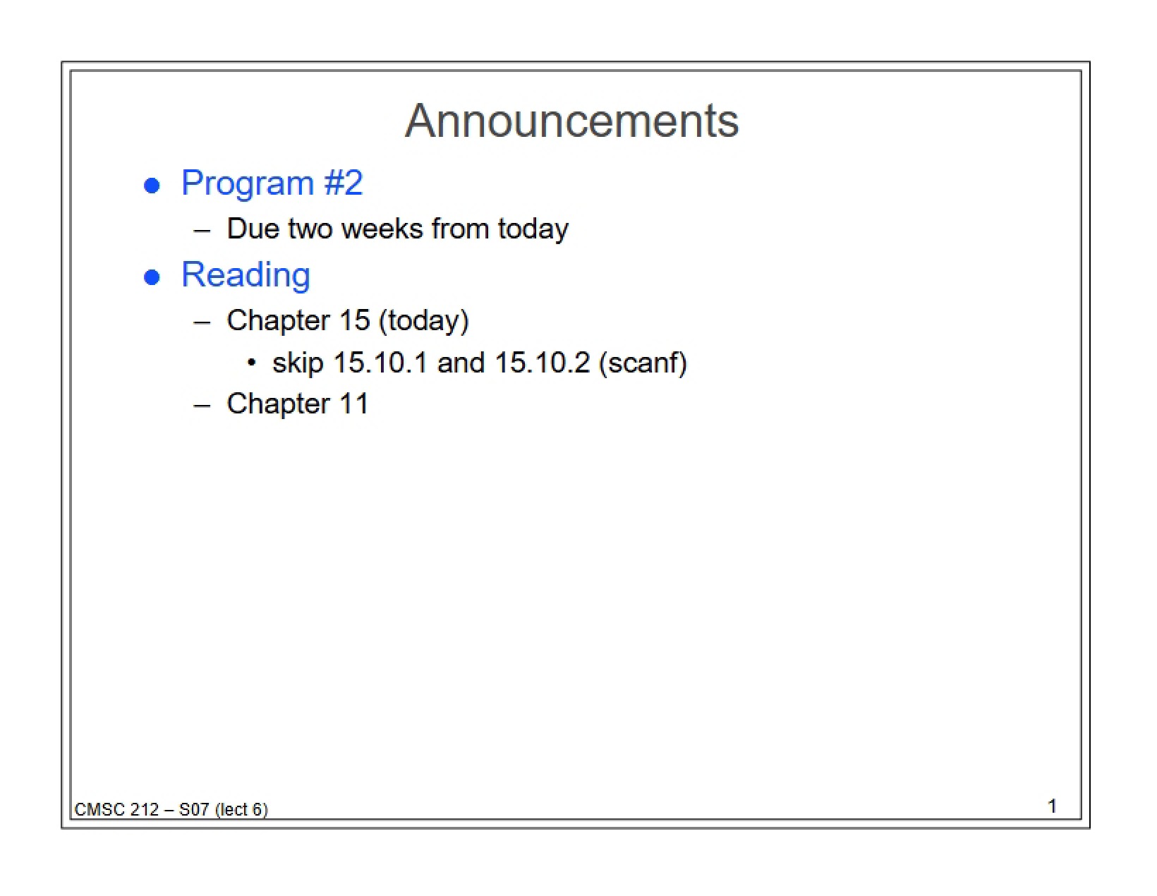 Lecture Notes (Slides)