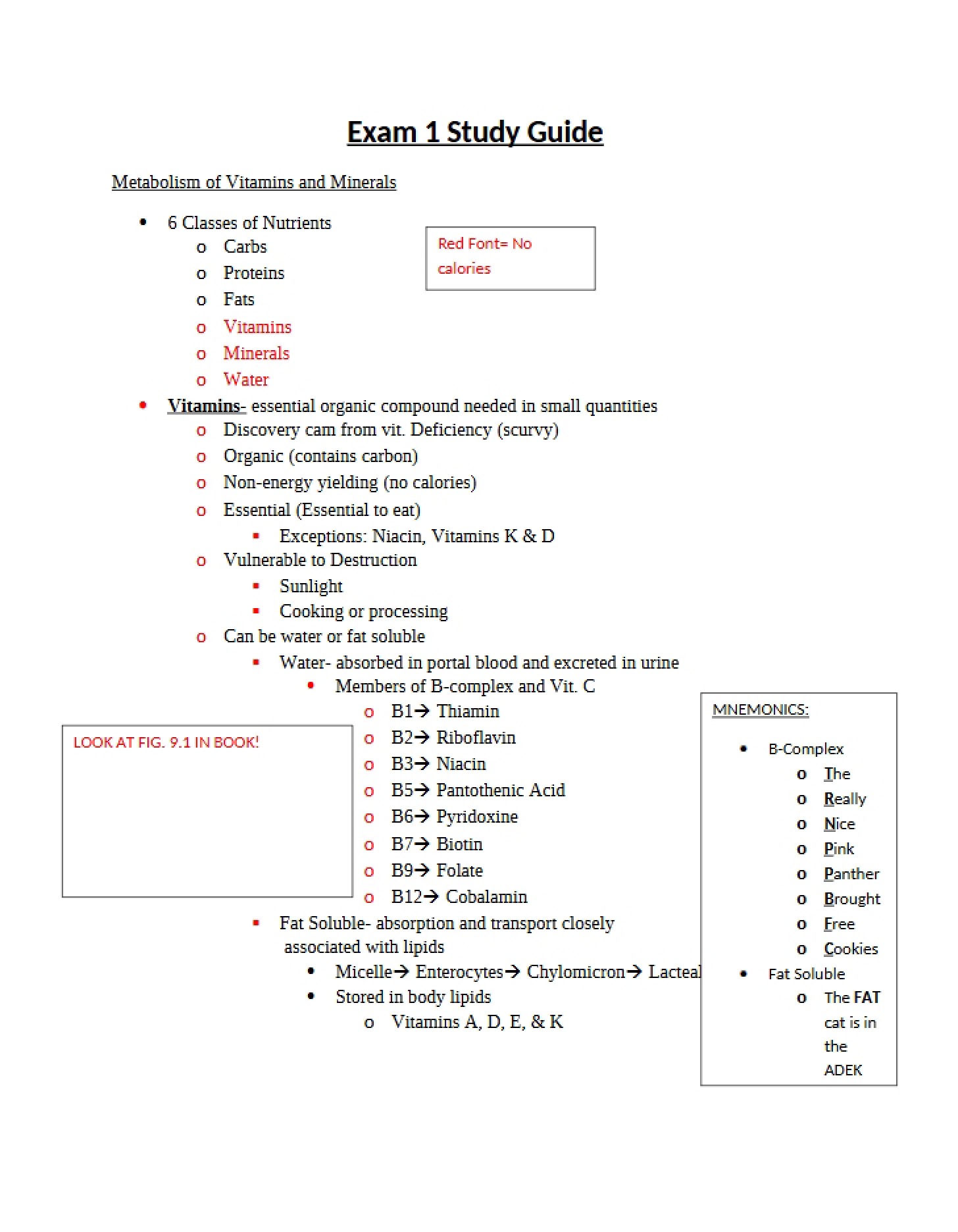 Micronutrient Metabolic Processes