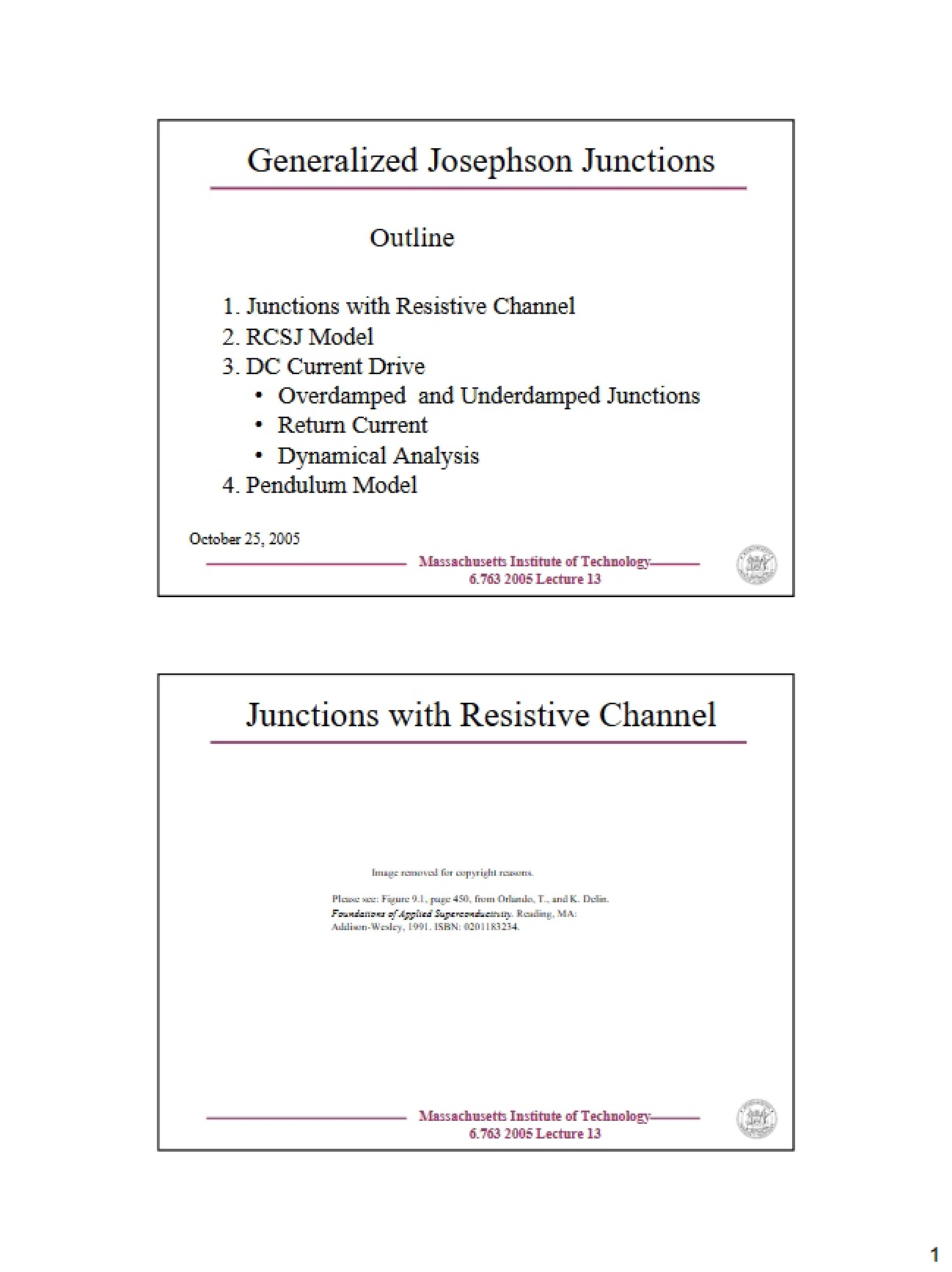 Generalized Josephson Junction Concepts