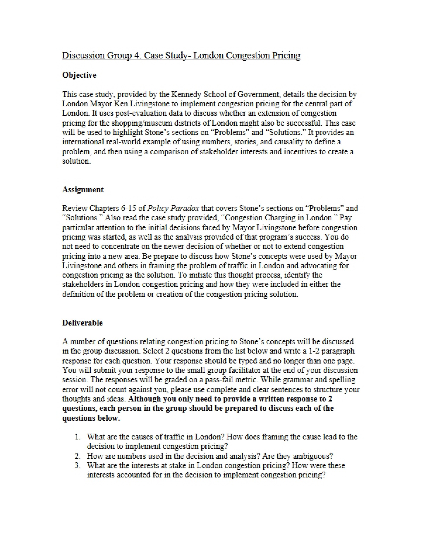 Analysis of Case