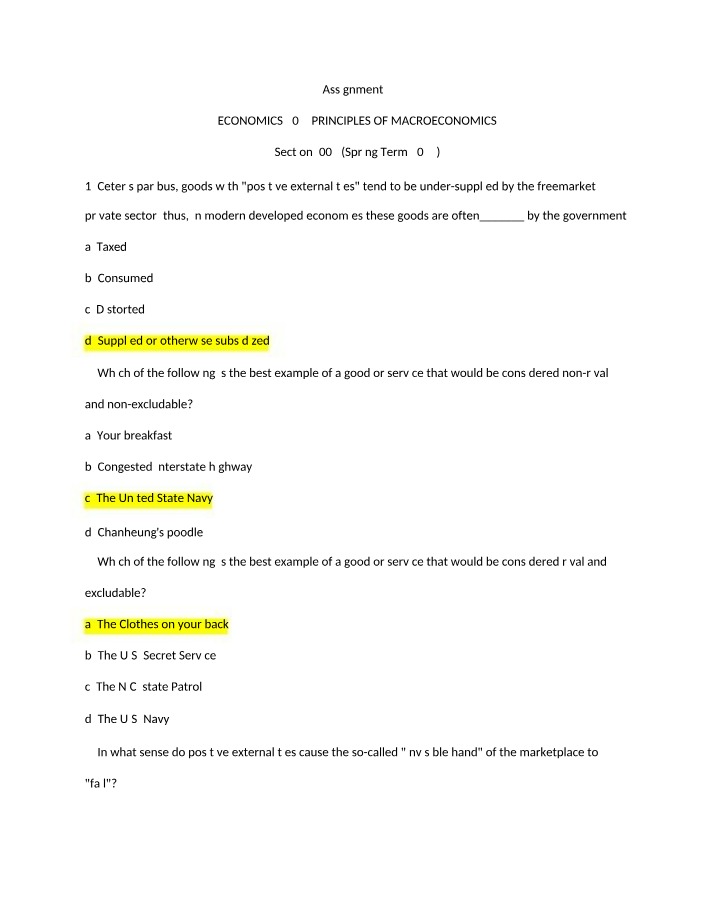 ECO 202 Assignment 3