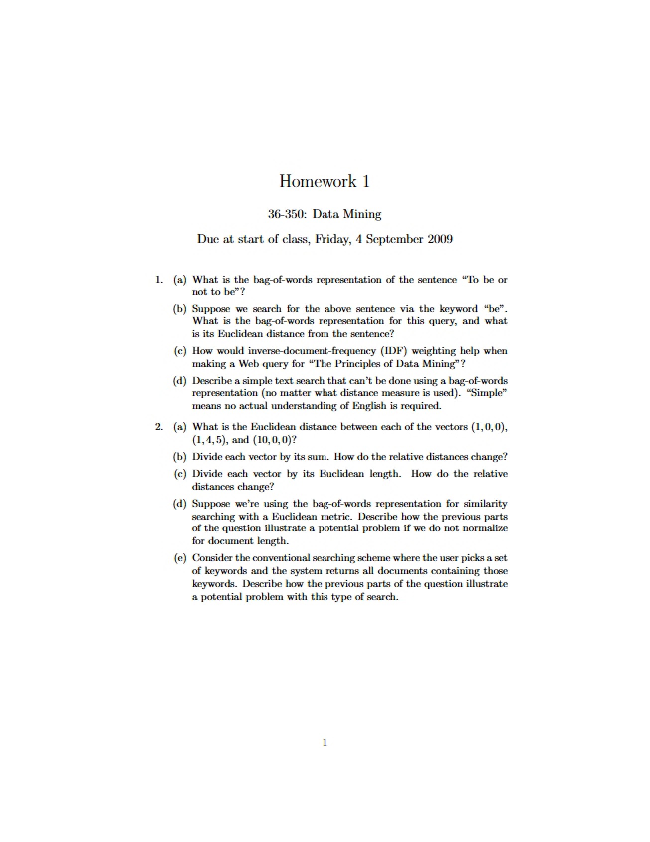 First Statistical Computing Homework
