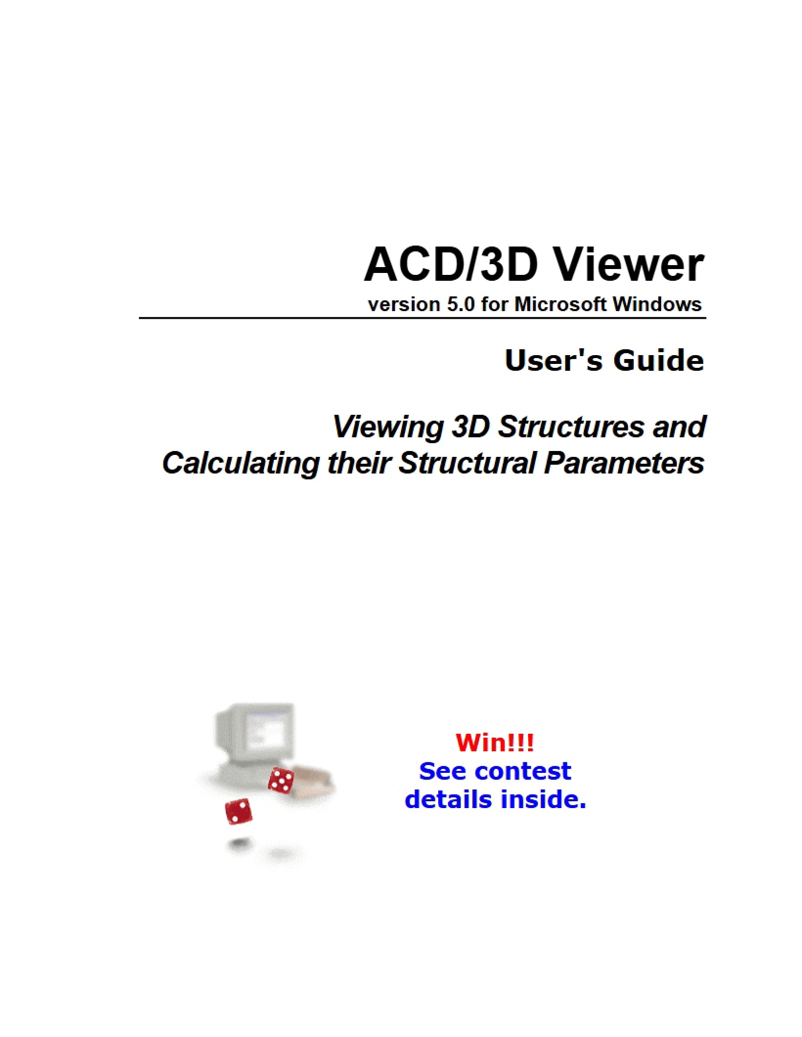 Calculation of Structural Parameters and 3D Visualization