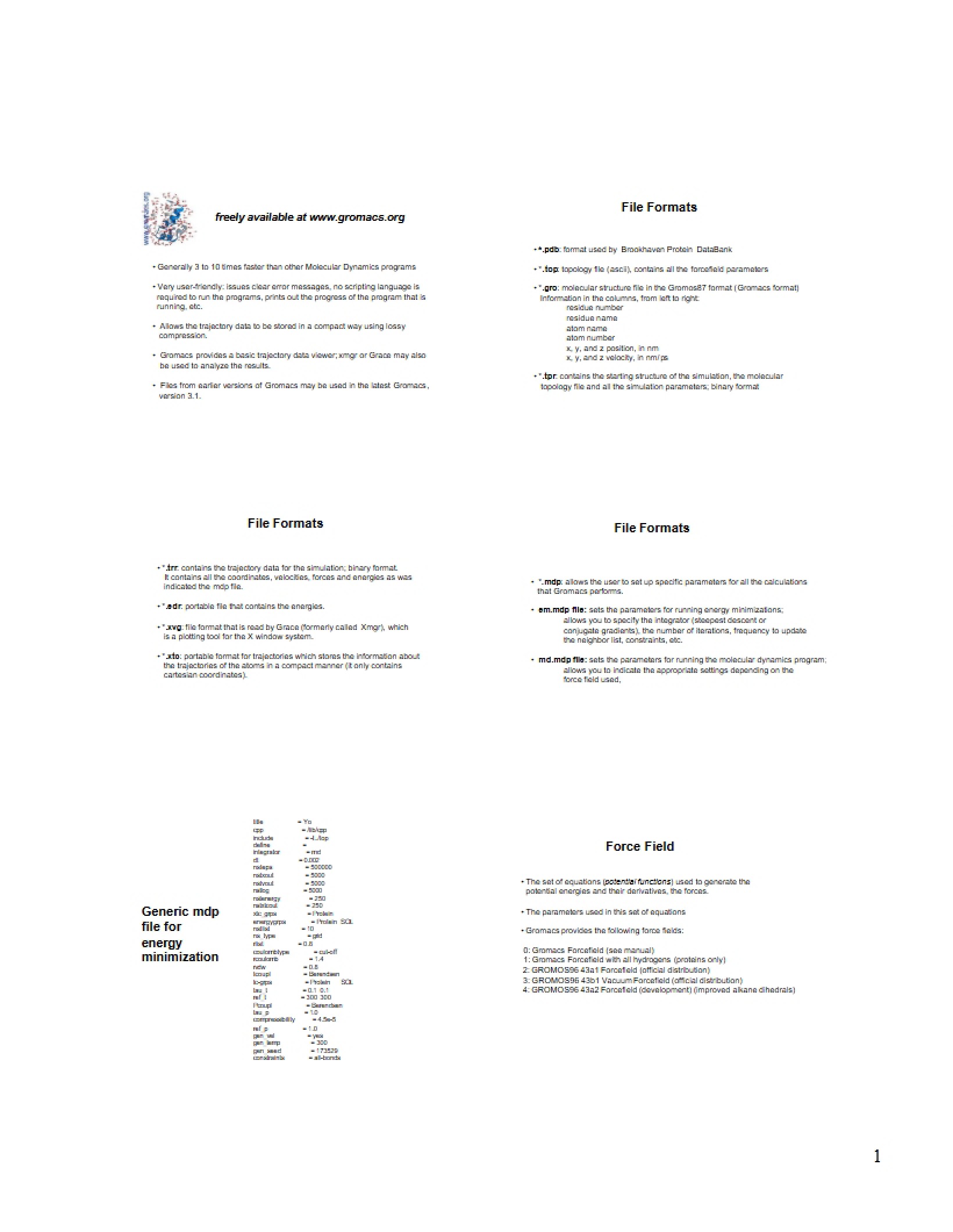 Protein Structure Analysis Notes