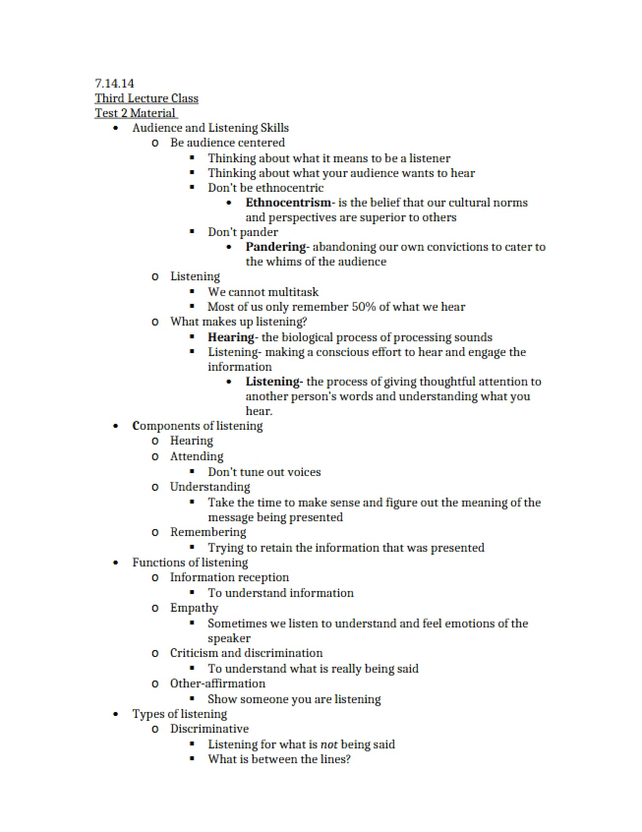 Course Lecture Notes