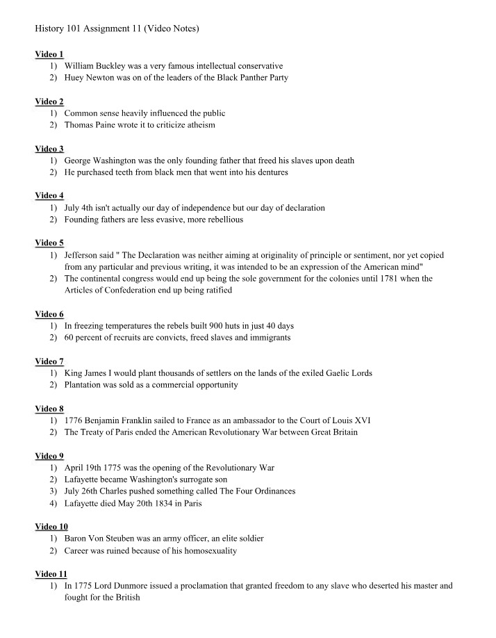 Revolutionary War - Key Figures and American Influences