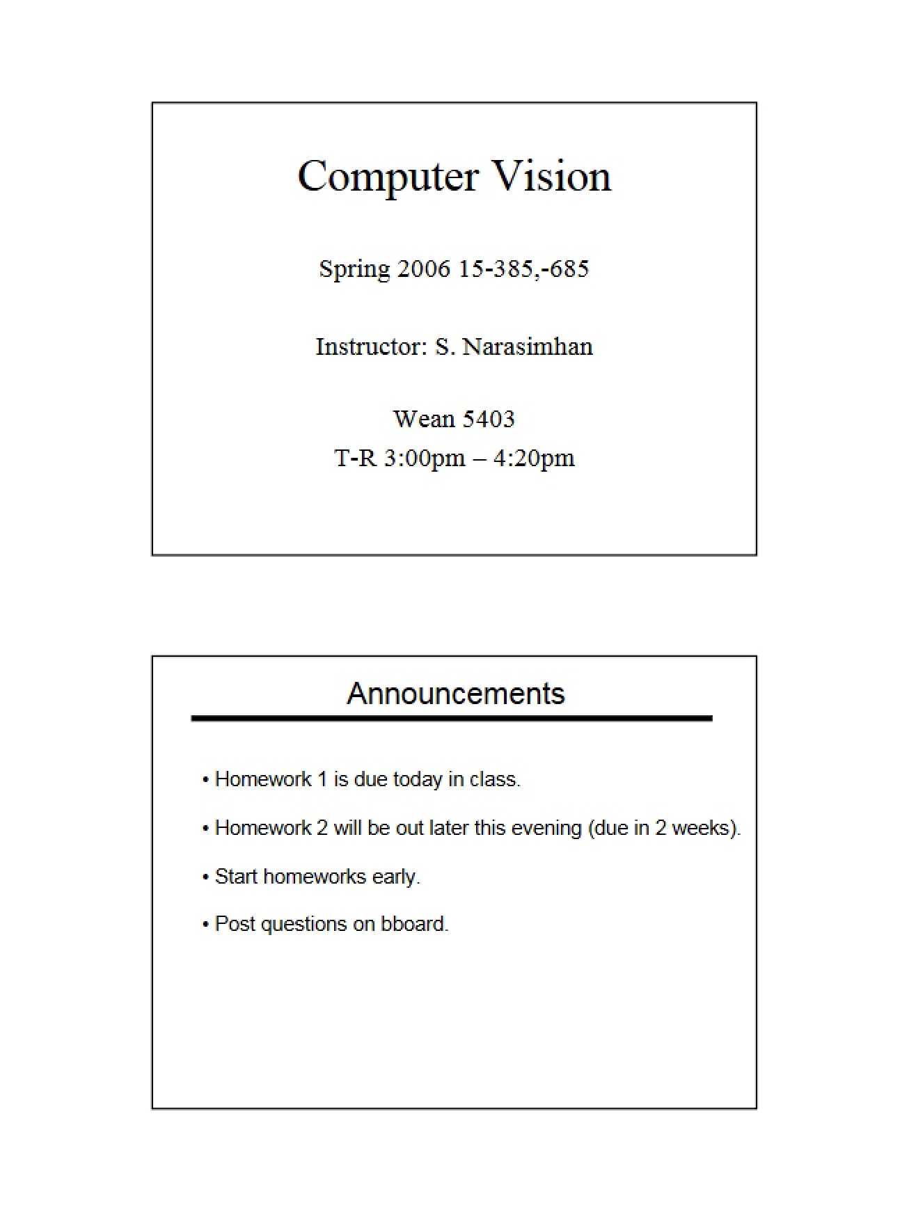 Computer Vision Class 09