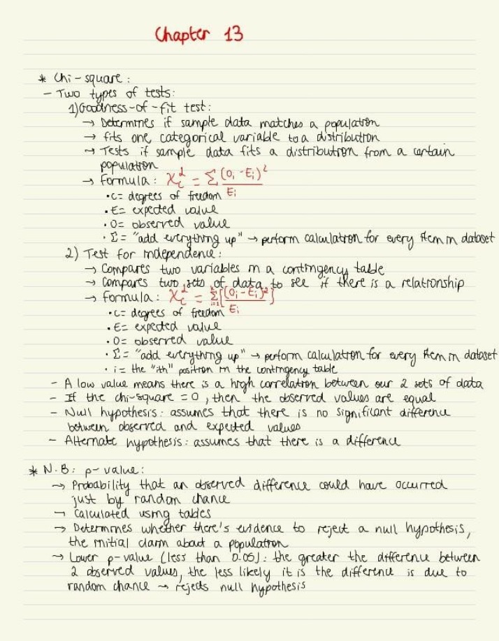 Notes for Chapter 13