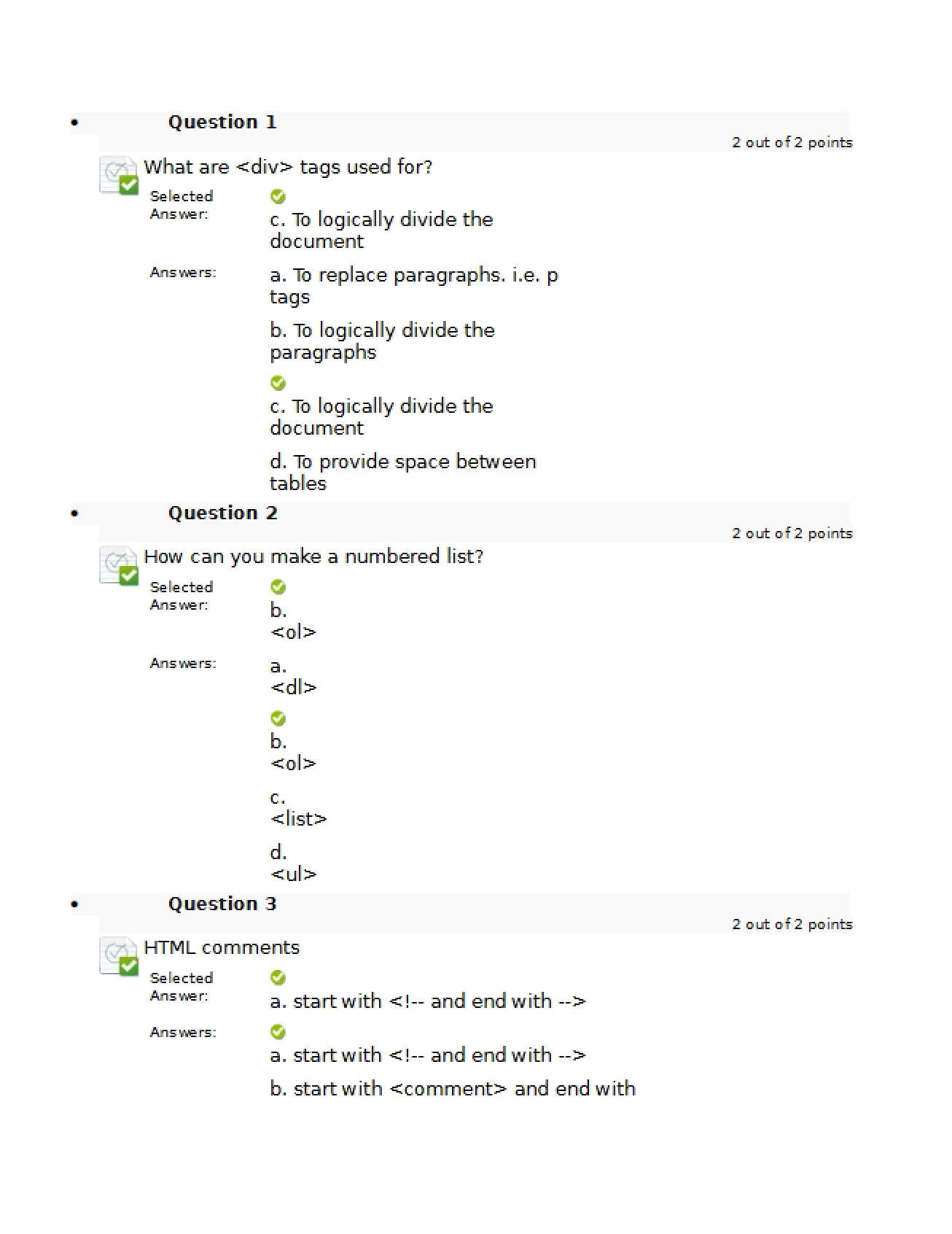 Homework for Chapter 4