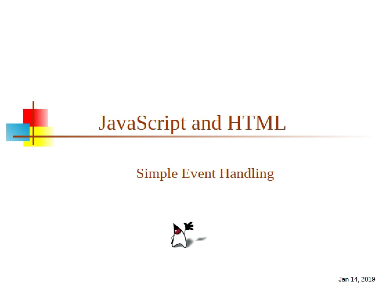 Integration of HTML and JavaScript — CIT 597 | StudyBoost