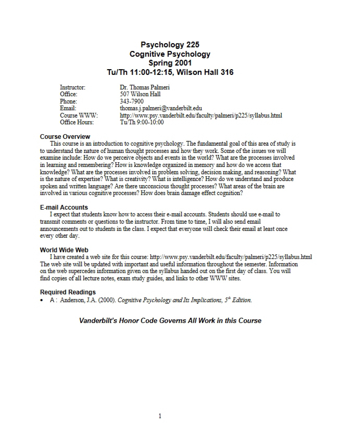 Course Outline