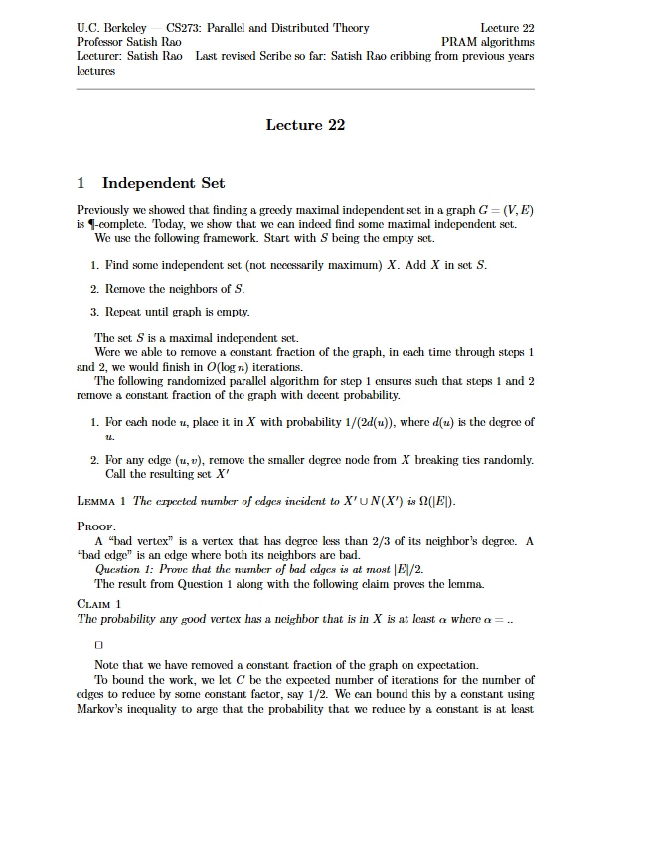 Lecture 22 Session