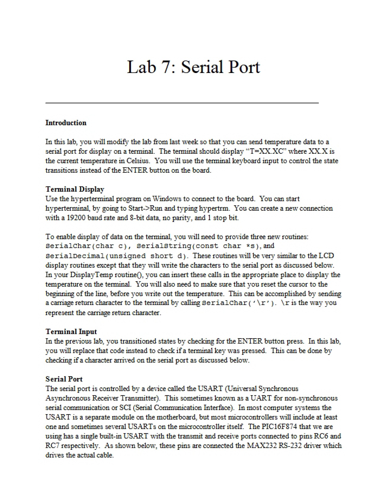 Serial Port