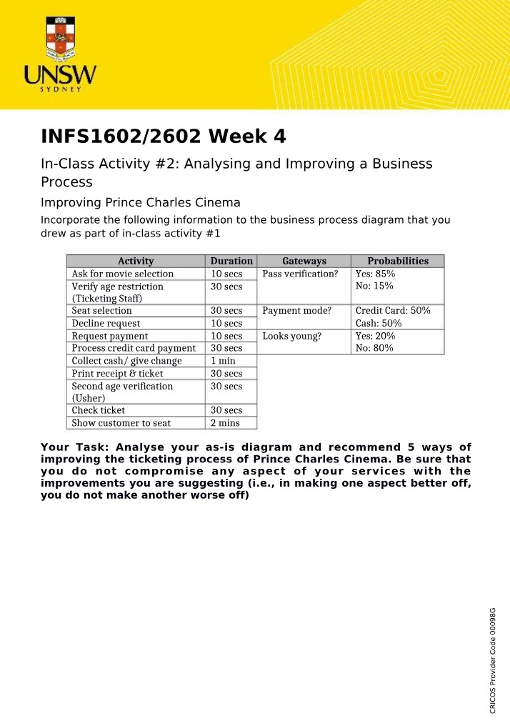 Week 4 ICA 2 - INFS1602-2602