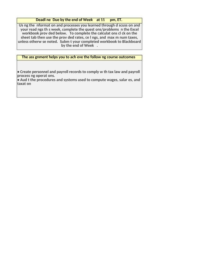 ACCT137 Week 4 Assignment - Computing Withholding