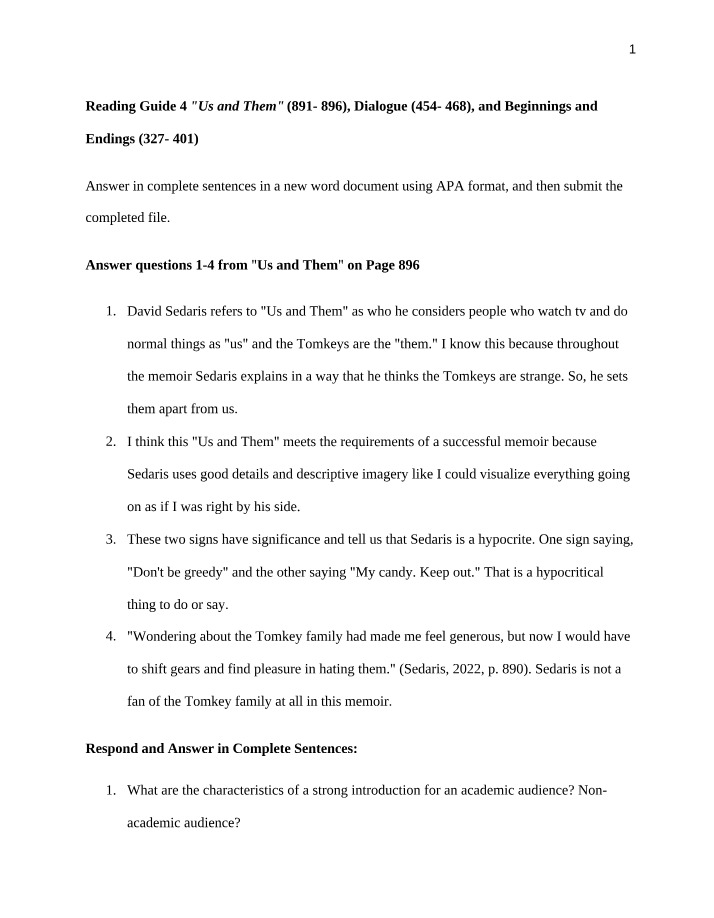 Guide for Reading 4