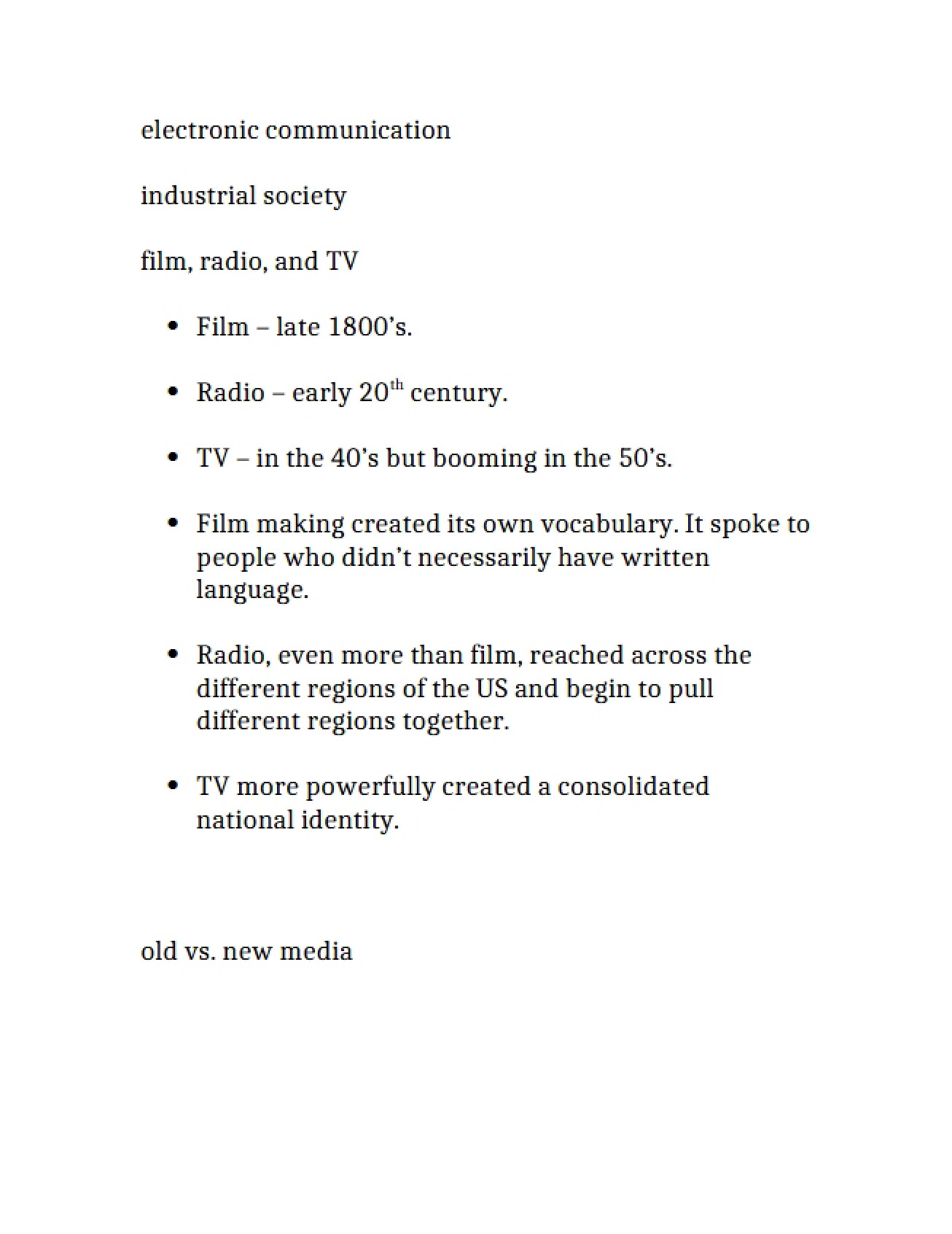 Introduction to Media Studies Notes 44