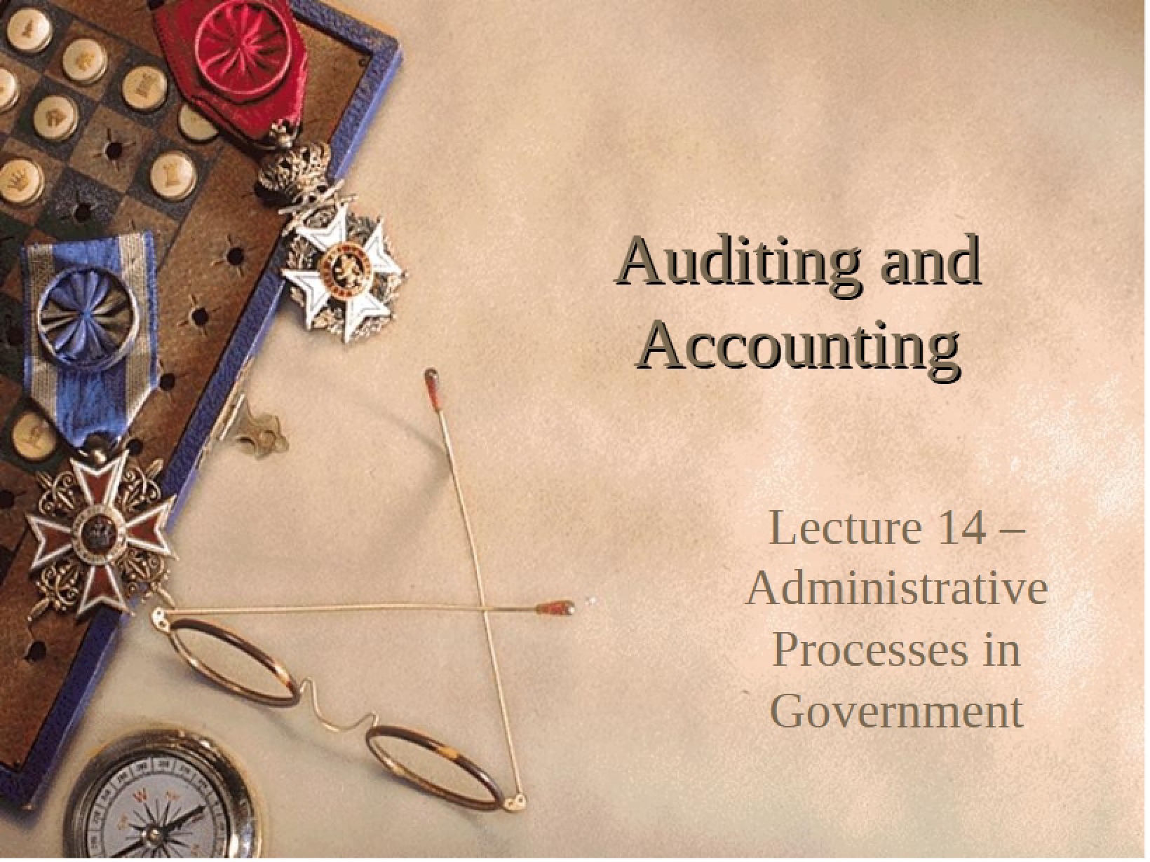 Accounting and Auditing