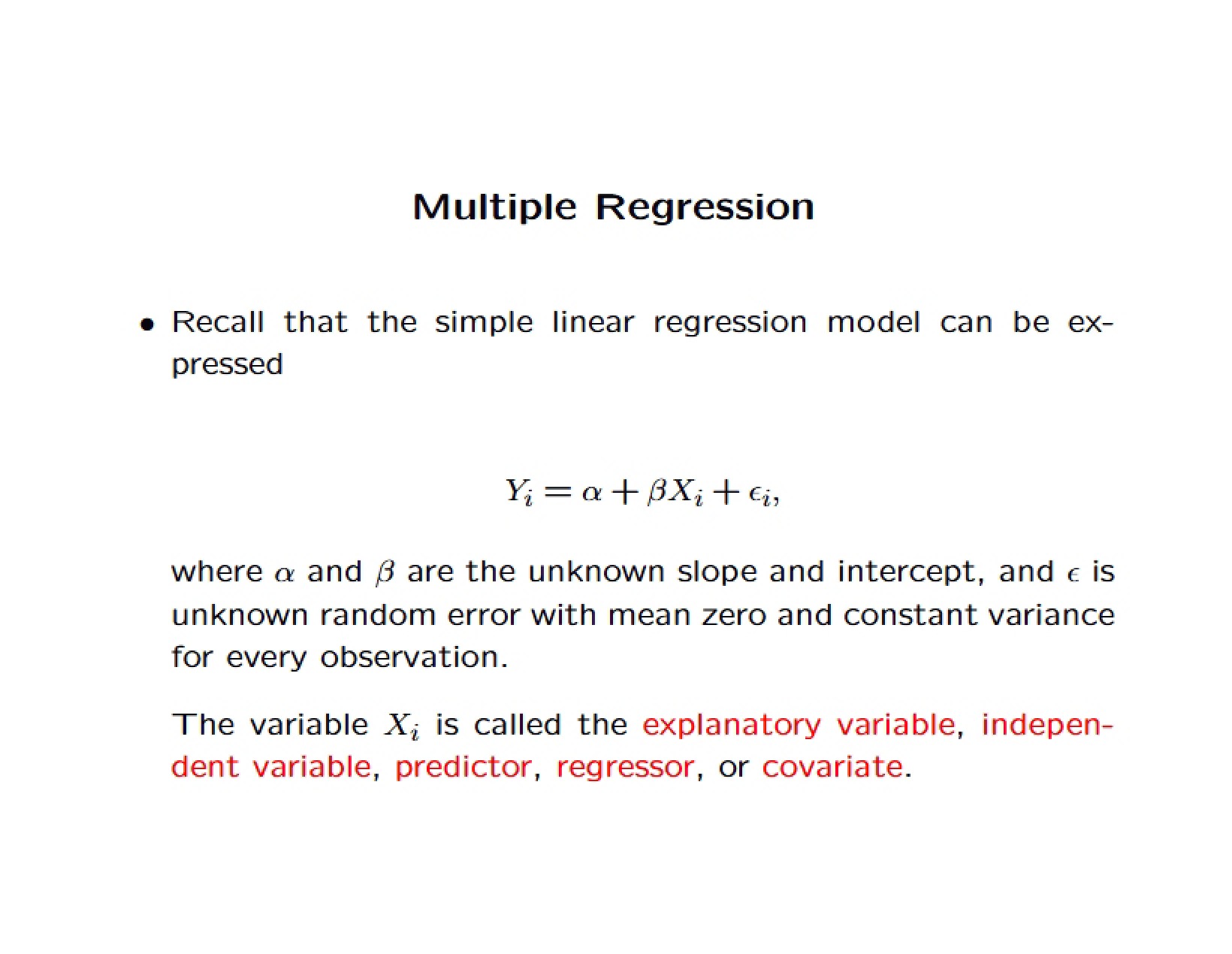 Regression Multiple