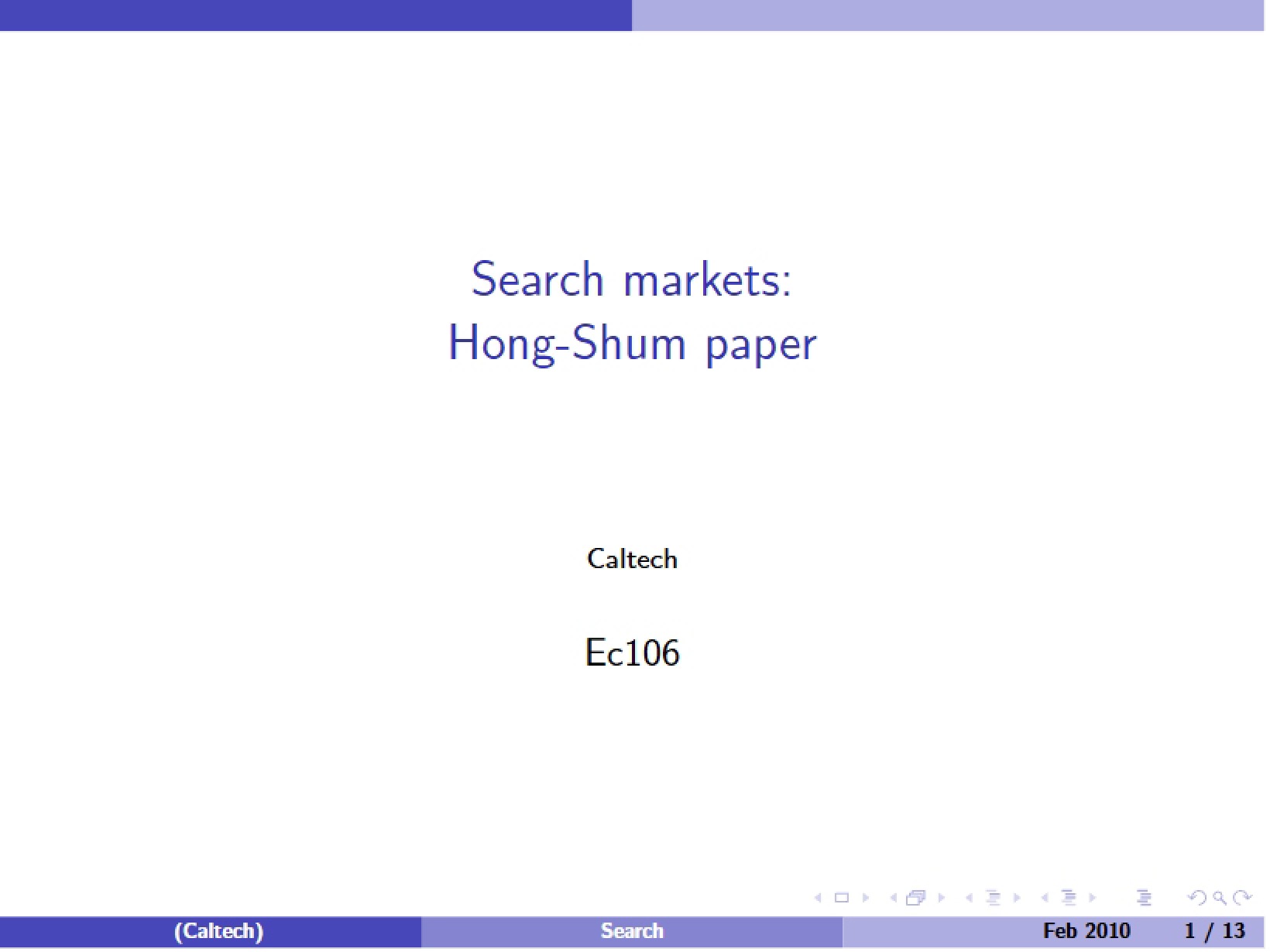 Lecture Slides