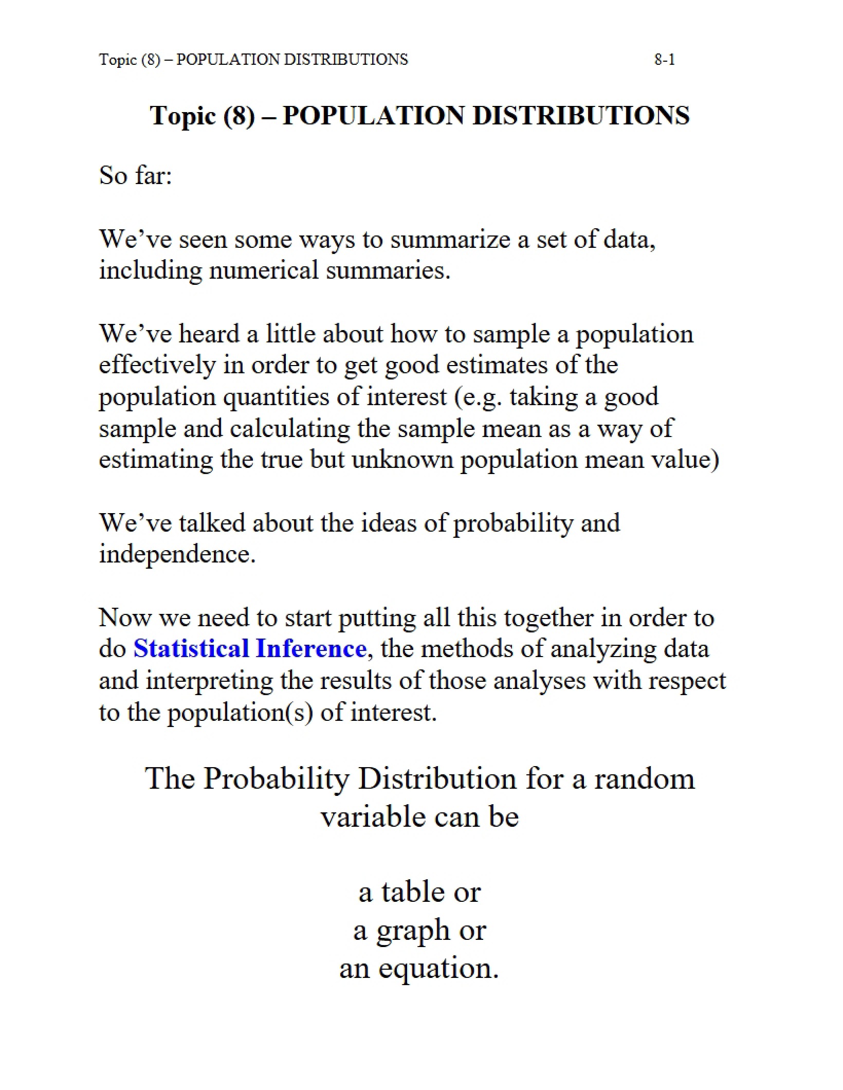 Modeling Probability