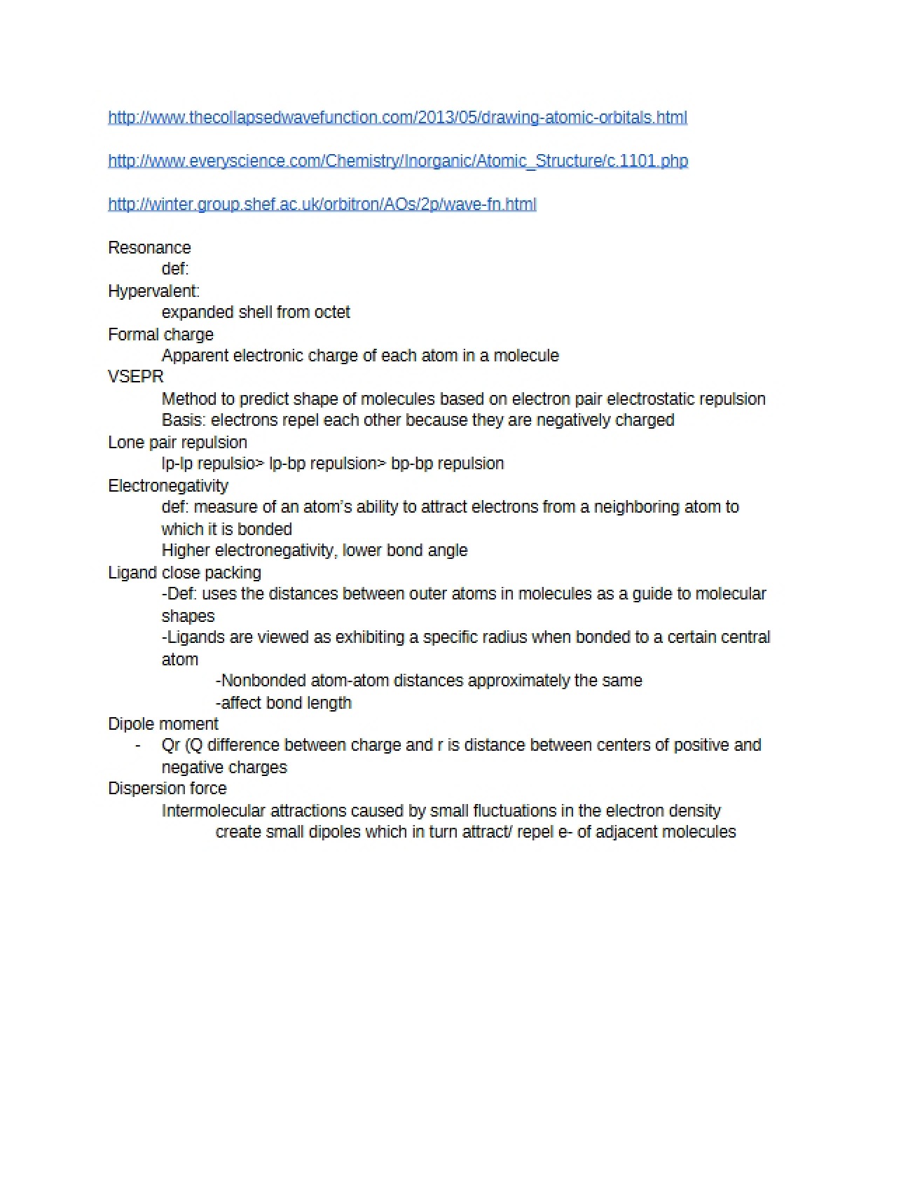 Inorganic Chemistry Notes 3