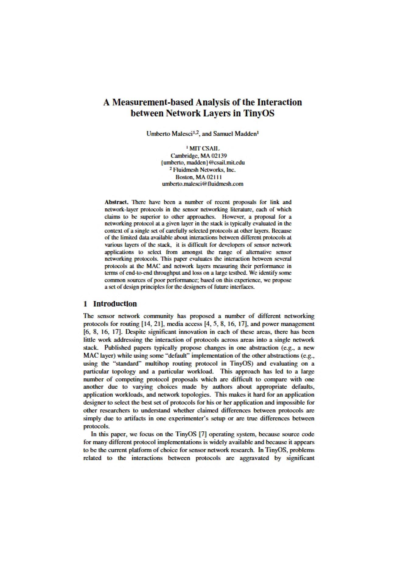Measurement-Based Analysis
