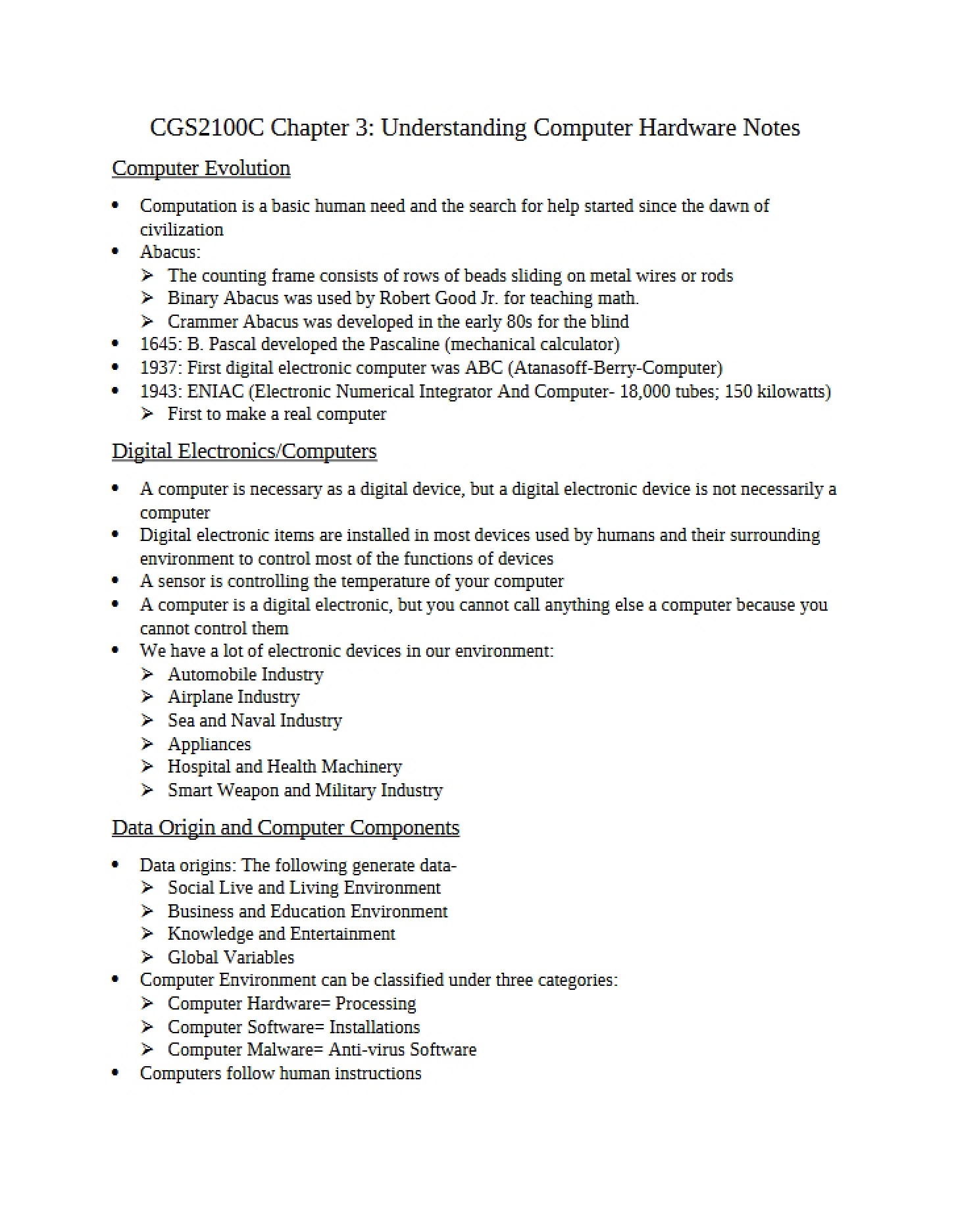 Understanding Computer Hardware Chapter 3