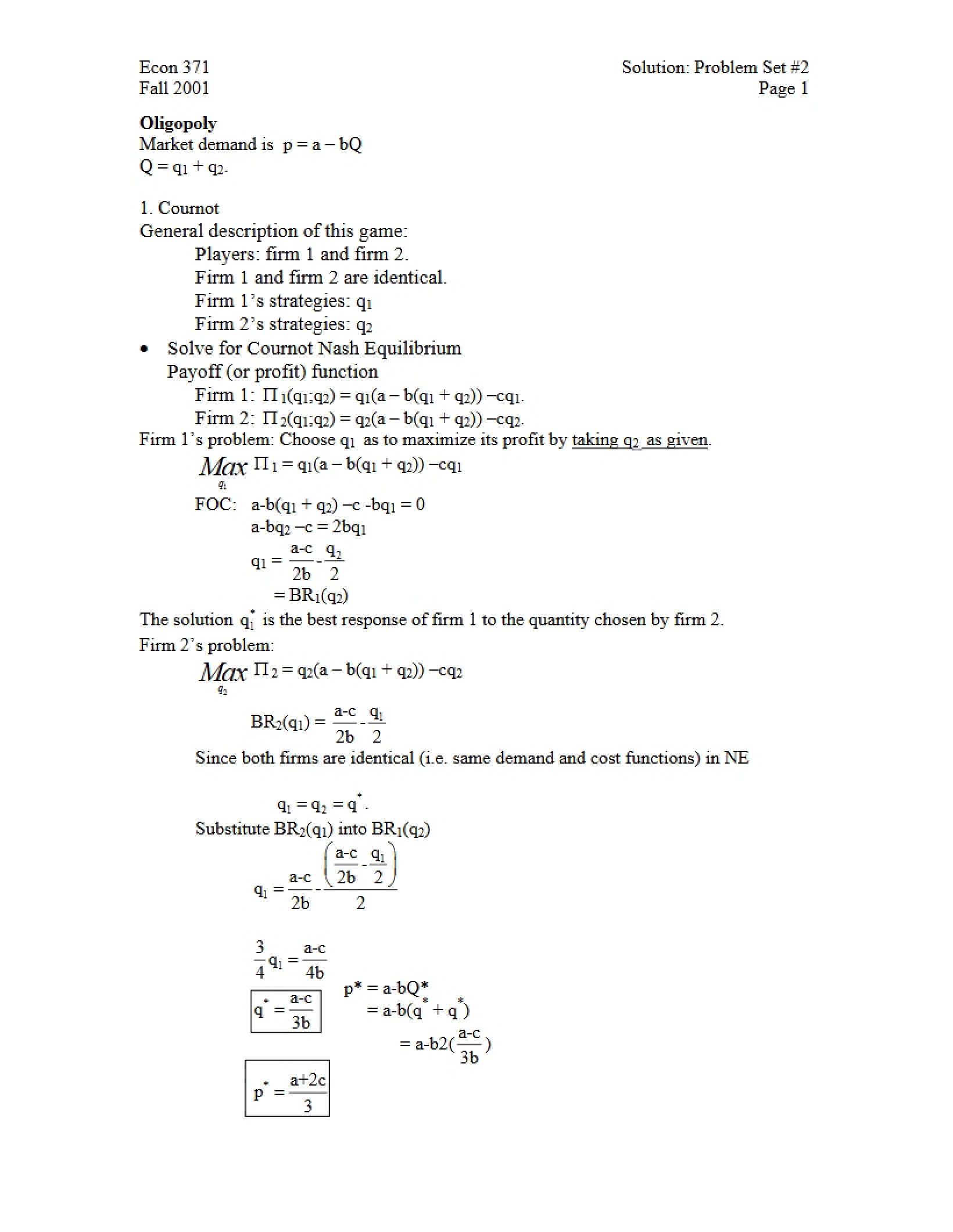 Class Notes