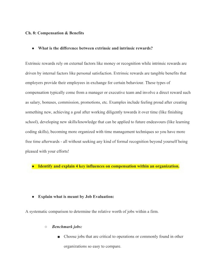 HR Course Final Notes