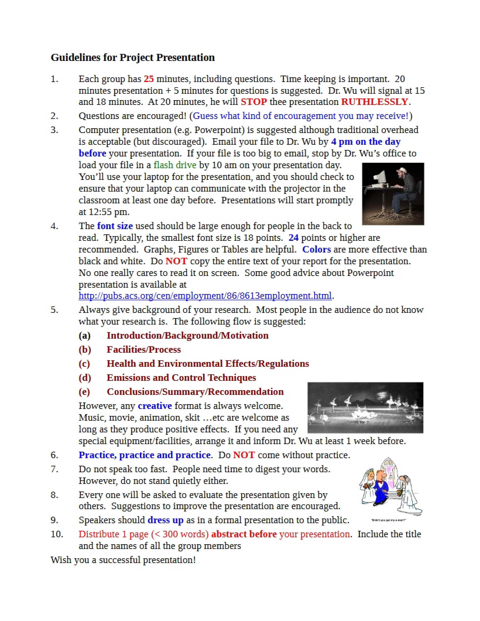 Project Presentation Guidelines