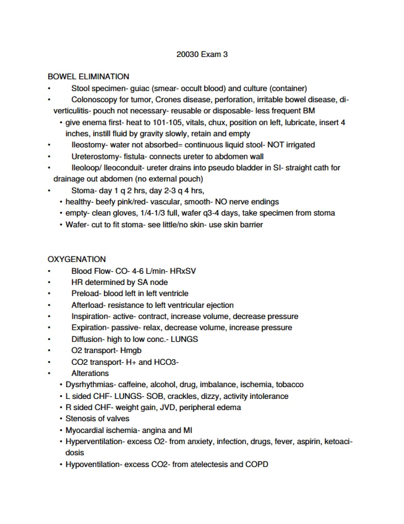 Third Nursing Interventions Exam