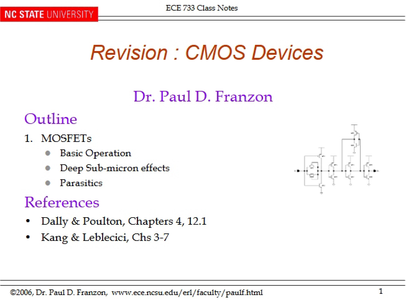 CMOS Device Revision