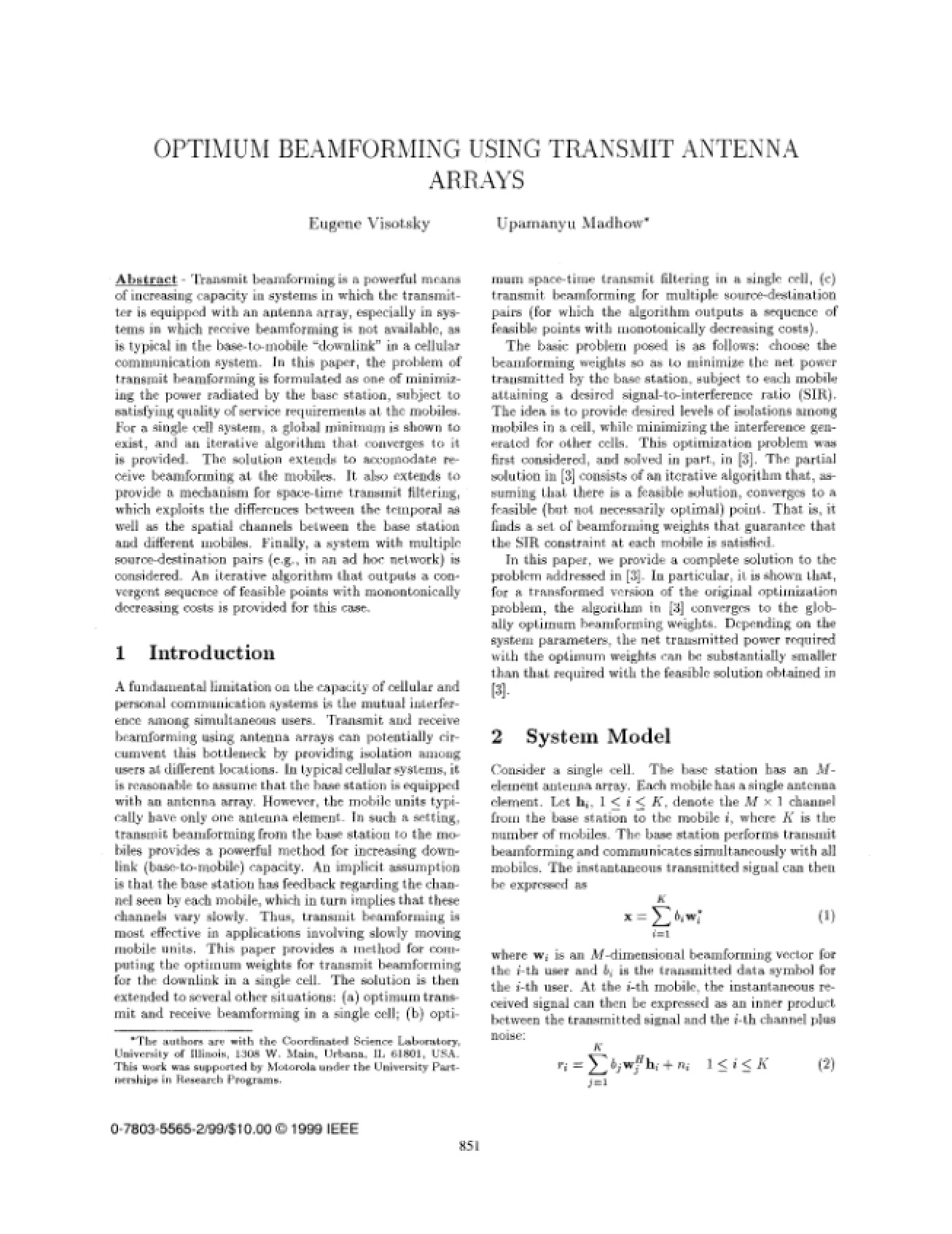 Study Notes for a Wireless Communications Course
