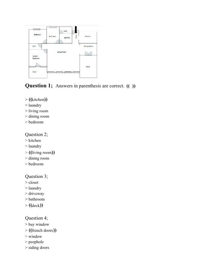 Comprehension Test for TRUE+WAY Unit 9